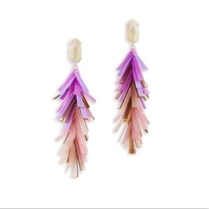 Kendra Scott Justyne Earrings blush and grey